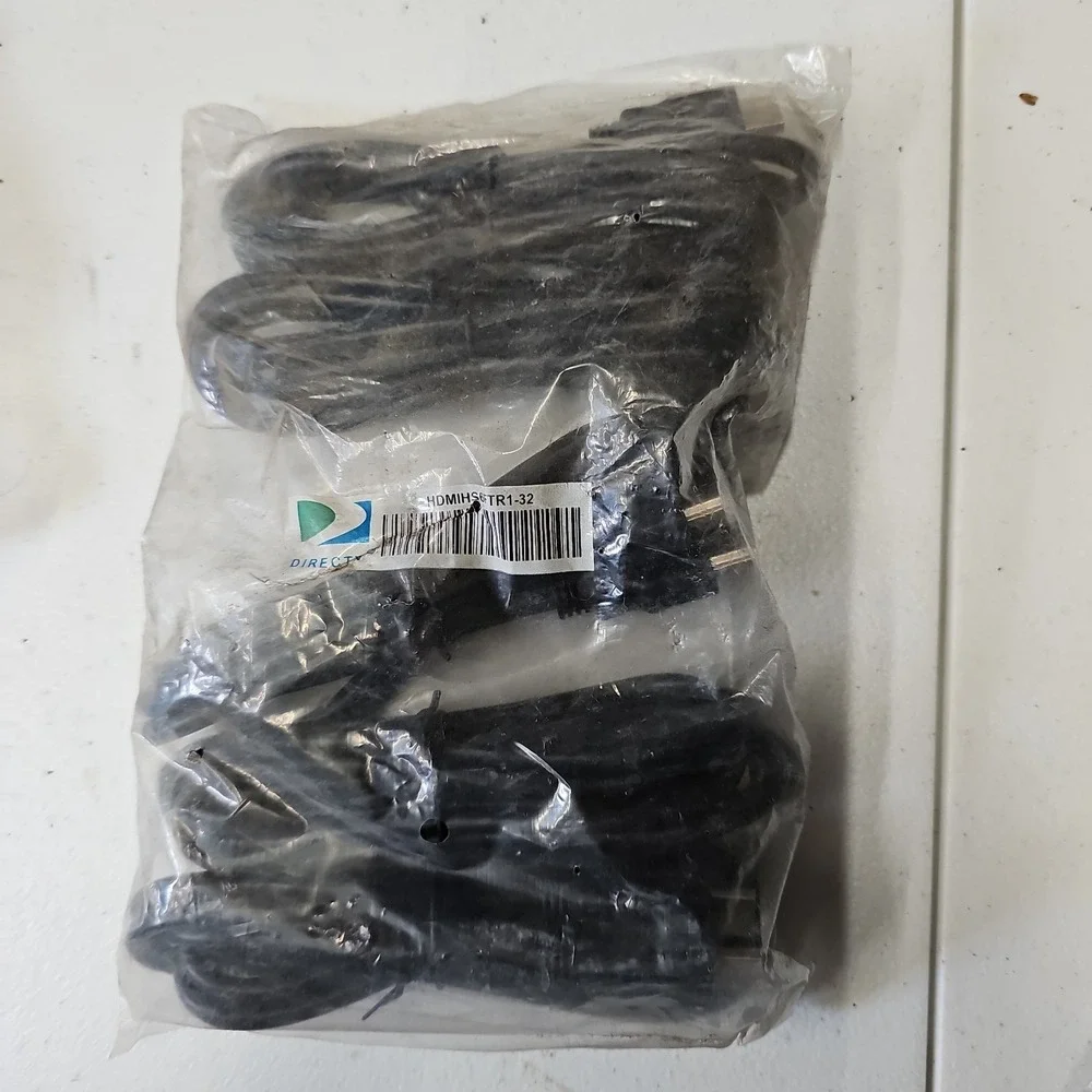 DirecTv HDMI Cable 6 ft Black, HDMIHS6FTR1-32, 5 PACK of cables, NEW